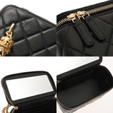 CHANEL シャネル マトラッセ バニティケース ブラック AP3044 レディース ラムスキン ショルダーバッグ Aランク 中古 銀蔵