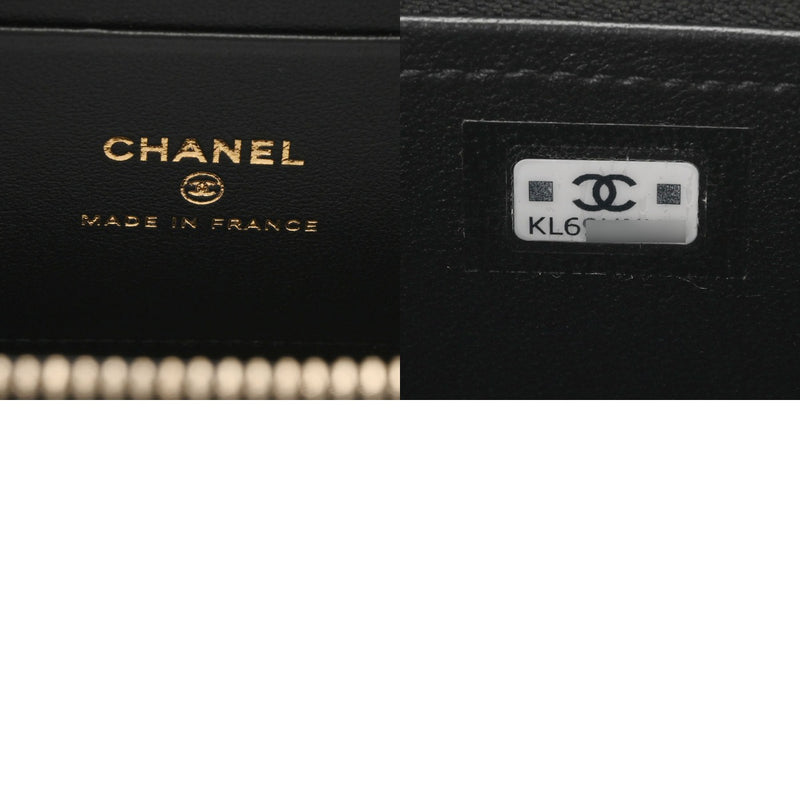 CHANEL シャネル マトラッセ バニティケース ブラック AP3044 レディース ラムスキン ショルダーバッグ Aランク 中古 銀蔵