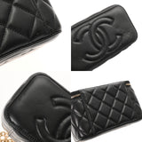 CHANEL シャネル マトラッセ バニティケース ブラック AP3044 レディース ラムスキン ショルダーバッグ Aランク 中古 銀蔵