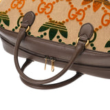 GUCCI グッチ アディダスコラボ セール品 ベージュ/マルチカラー 702422 ユニセックス キャンバス レザー ボストンバッグ ABランク 中古 銀蔵