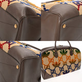 GUCCI グッチ アディダスコラボ セール品 ベージュ/マルチカラー 702422 ユニセックス キャンバス レザー ボストンバッグ ABランク 中古 銀蔵