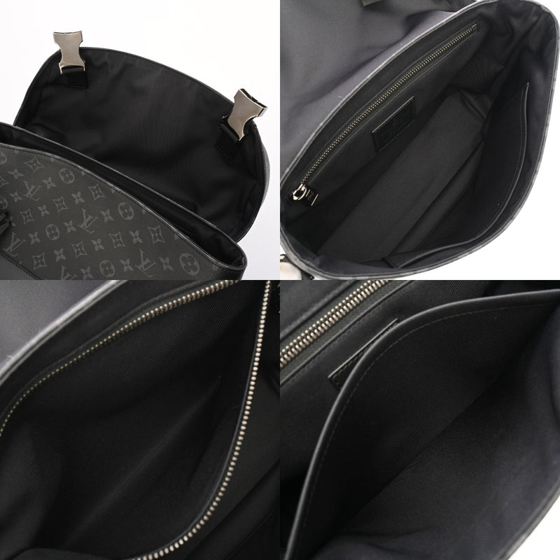 LOUIS VUITTON ルイヴィトン モノグラムエクリプス メッセンジャー ヴォワヤージュPM 黒/グレー M40511 メンズ モノグラムキャンバス ショルダーバッグ Aランク 中古 銀蔵
