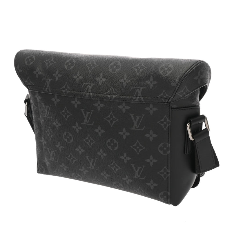 LOUIS VUITTON ルイヴィトン モノグラムエクリプス メッセンジャー ヴォワヤージュPM 黒/グレー M40511 メンズ モノグラムキャンバス ショルダーバッグ Aランク 中古 銀蔵