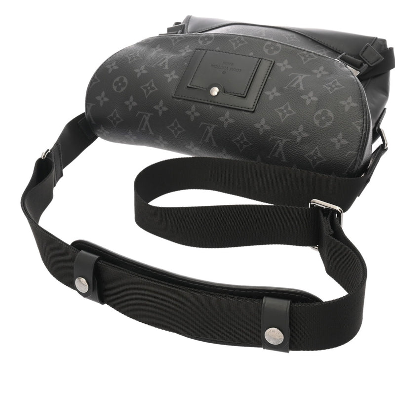 LOUIS VUITTON ルイヴィトン モノグラムエクリプス メッセンジャー ヴォワヤージュPM 黒/グレー M40511 メンズ モノグラムキャンバス ショルダーバッグ Aランク 中古 銀蔵
