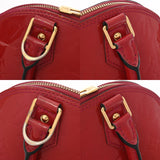 LOUIS VUITTON ルイヴィトン モノグラムヴェルニ アルマ BB 2WAY ポムダムール M90174 レディース ヴェルニ ハンドバッグ Bランク 中古 銀蔵