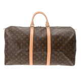 LOUIS VUITTON ルイヴィトン モノグラム キーポル 55  ブラウン M41424 ユニセックス モノグラムキャンバス ボストンバッグ Aランク 中古 銀蔵