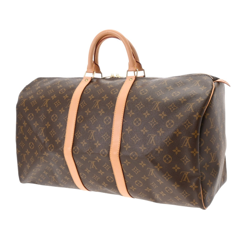 LOUIS VUITTON ルイヴィトン モノグラム キーポル 55  ブラウン M41424 ユニセックス モノグラムキャンバス ボストンバッグ Aランク 中古 銀蔵
