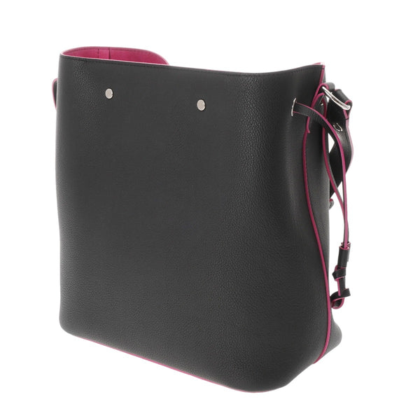 LOUIS VUITTON ルイヴィトン ロックミー バケット ノワール/ホットピンク M54677 レディース レザー ショルダーバッグ ABランク 中古 銀蔵