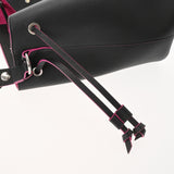 LOUIS VUITTON ルイヴィトン ロックミー バケット ノワール/ホットピンク M54677 レディース レザー ショルダーバッグ ABランク 中古 銀蔵
