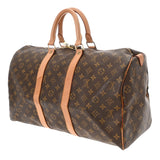 LOUIS VUITTON ルイヴィトン モノグラム キーポル 45 ブラウン M41428 ユニセックス モノグラムキャンバス ボストンバッグ Bランク 中古 銀蔵