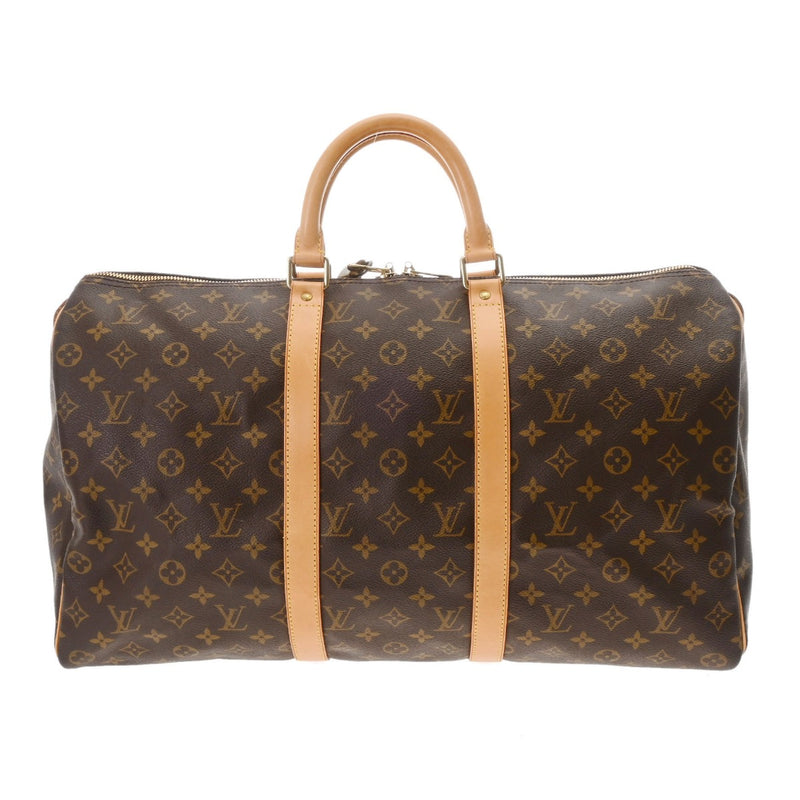 LOUIS VUITTON ルイヴィトン モノグラム キーポル 50 ブラウン M41426 ユニセックス モノグラムキャンバス ボストンバッグ Bランク 中古 銀蔵