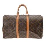 LOUIS VUITTON ルイヴィトン モノグラム キーポル 45 ブラウン M41428 ユニセックス モノグラムキャンバス ボストンバッグ Bランク 中古 銀蔵