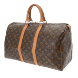 LOUIS VUITTON ルイヴィトン モノグラム キーポル 45 ブラウン M41428 ユニセックス モノグラムキャンバス ボストンバッグ Bランク 中古 銀蔵