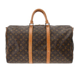 LOUIS VUITTON ルイヴィトン モノグラム キーポルバンドリエール 50 ブラウン M41416 レディース モノグラムキャンバス ボストンバッグ Bランク 中古 銀蔵