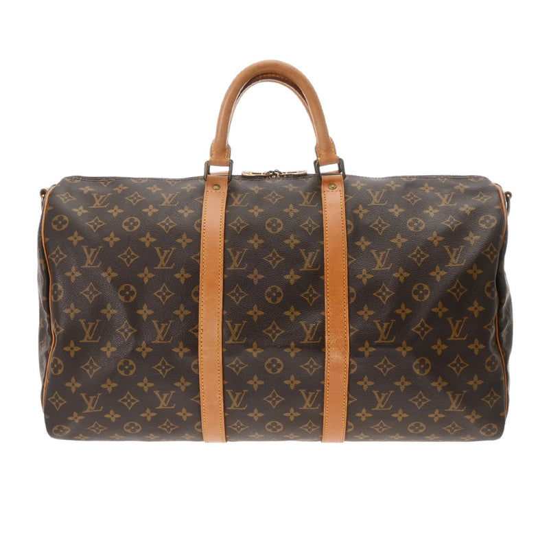 LOUIS VUITTON ルイヴィトン モノグラム キーポルバンドリエール 50 ブラウン M41416 レディース モノグラムキャンバス ボストンバッグ Bランク 中古 銀蔵
