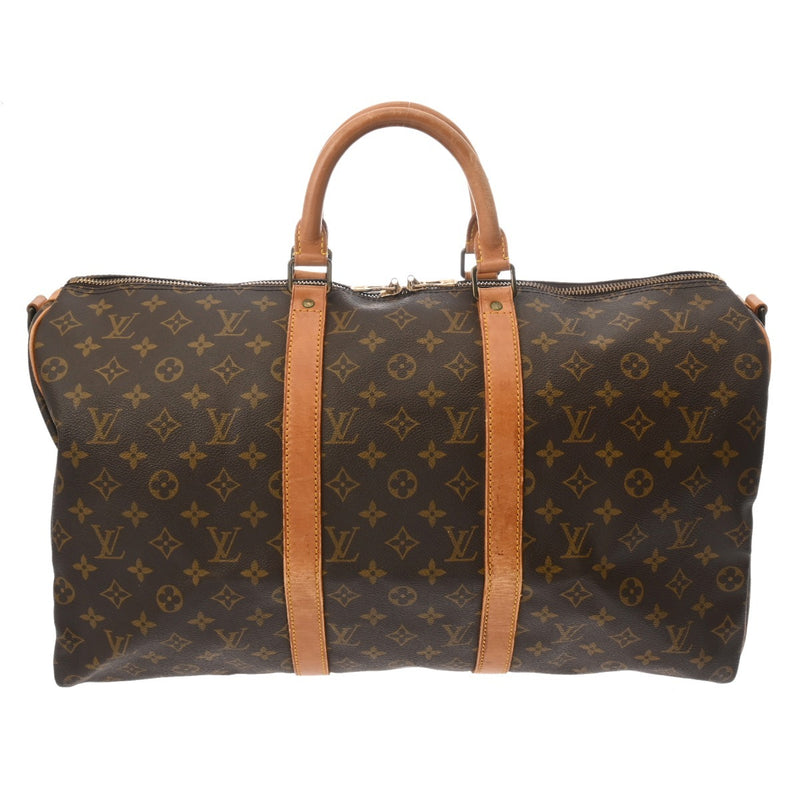 LOUIS VUITTON ルイヴィトン モノグラム キーポルバンドリエール 50 ブラウン M41416 レディース モノグラムキャンバス ボストンバッグ Bランク 中古 銀蔵