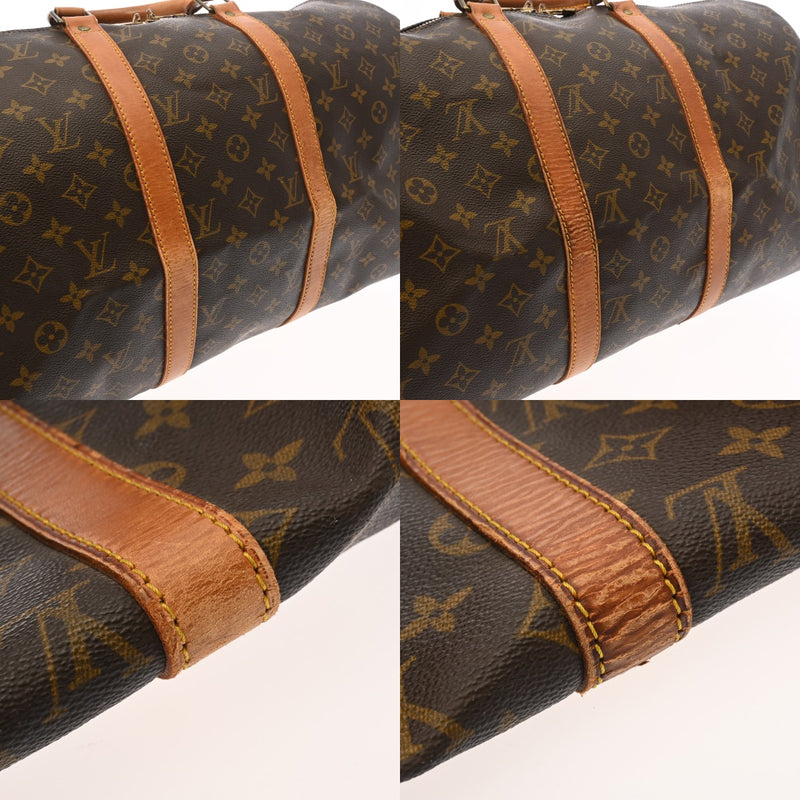 LOUIS VUITTON ルイヴィトン モノグラム キーポルバンドリエール 50 ブラウン M41416 レディース モノグラムキャンバス ボストンバッグ Bランク 中古 銀蔵
