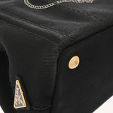 PRADA プラダ カナパ ミニトート ブラック B2439G レディース キャンバス ハンドバッグ Bランク 中古 銀蔵
