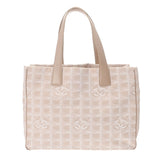 CHANEL シャネル ニュートラベル トート MM ベージュ A15991 レディース ナイロン ハンドバッグ Bランク 中古 銀蔵