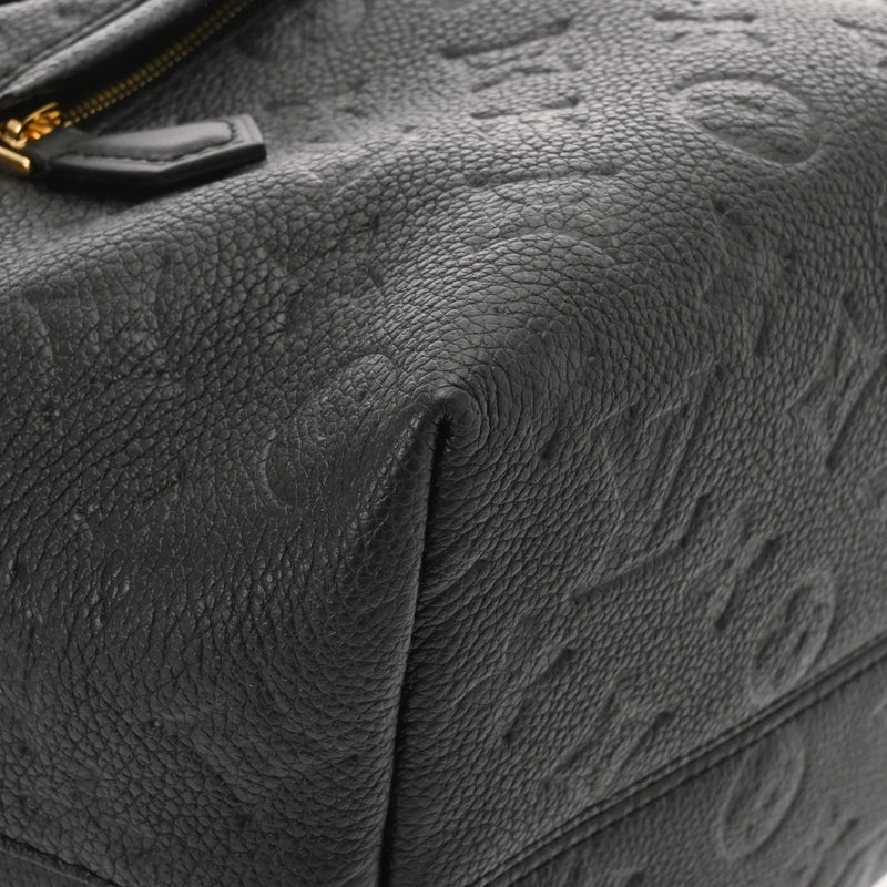 LOUIS VUITTON ルイヴィトン モノグラムアンプラント モンスリ PM ノワール M45205 レディース レザー リュック・デイパック Aランク 中古 銀蔵