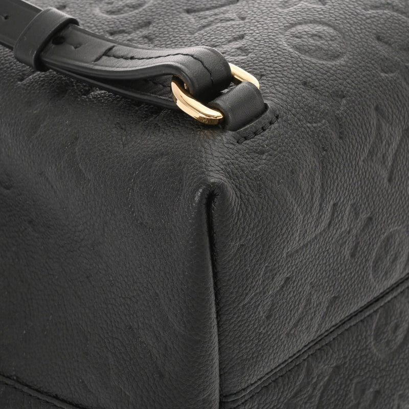 LOUIS VUITTON ルイヴィトン モノグラムアンプラント モンスリ PM ノワール M45205 レディース レザー リュック・デイパック Aランク 中古 銀蔵