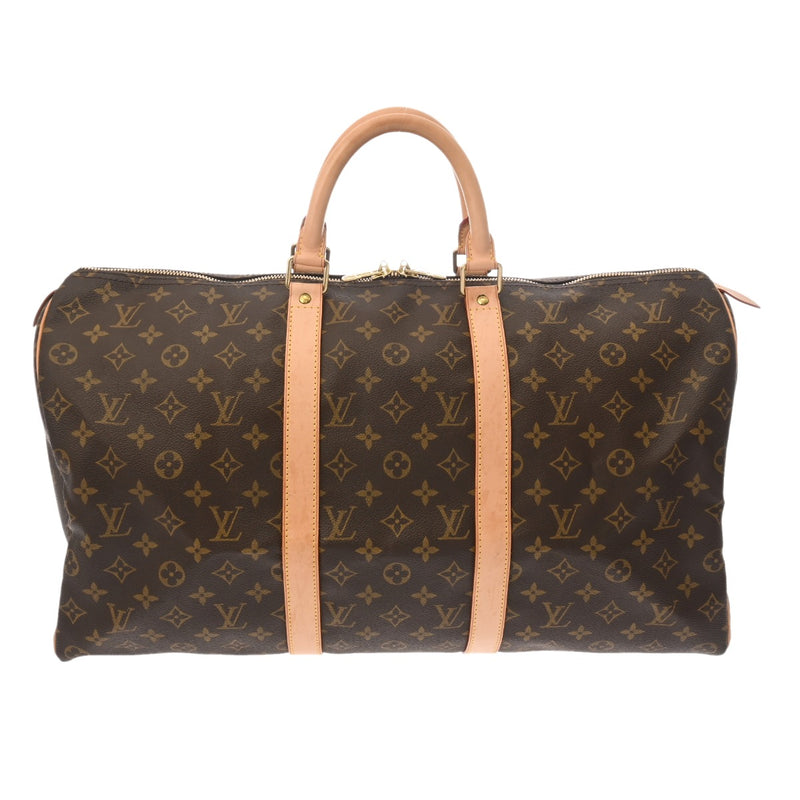 LOUIS VUITTON ルイヴィトン モノグラム キーポル 50 ブラウン M41426 ユニセックス モノグラムキャンバス ボストンバッグ ABランク 中古 銀蔵