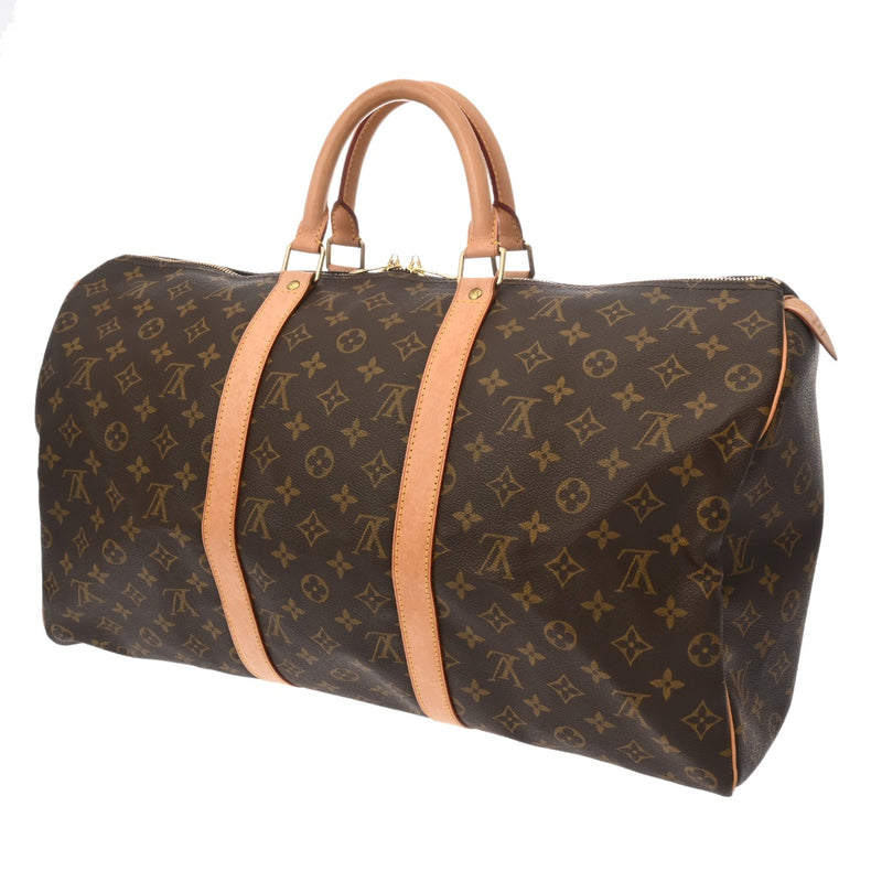 LOUIS VUITTON ルイヴィトン モノグラム キーポル 50 ブラウン M41426 ユニセックス モノグラムキャンバス ボストンバッグ ABランク 中古 銀蔵