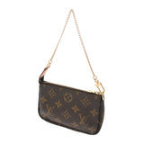 LOUIS VUITTON ルイヴィトン モノグラム ミニ ポシェット アクセソワール ブラウン M58009 レディース モノグラムキャンバス アクセサリーポーチ Bランク 中古 銀蔵
