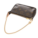 LOUIS VUITTON ルイヴィトン モノグラム ミニ ポシェット アクセソワール ブラウン M58009 レディース モノグラムキャンバス アクセサリーポーチ Bランク 中古 銀蔵
