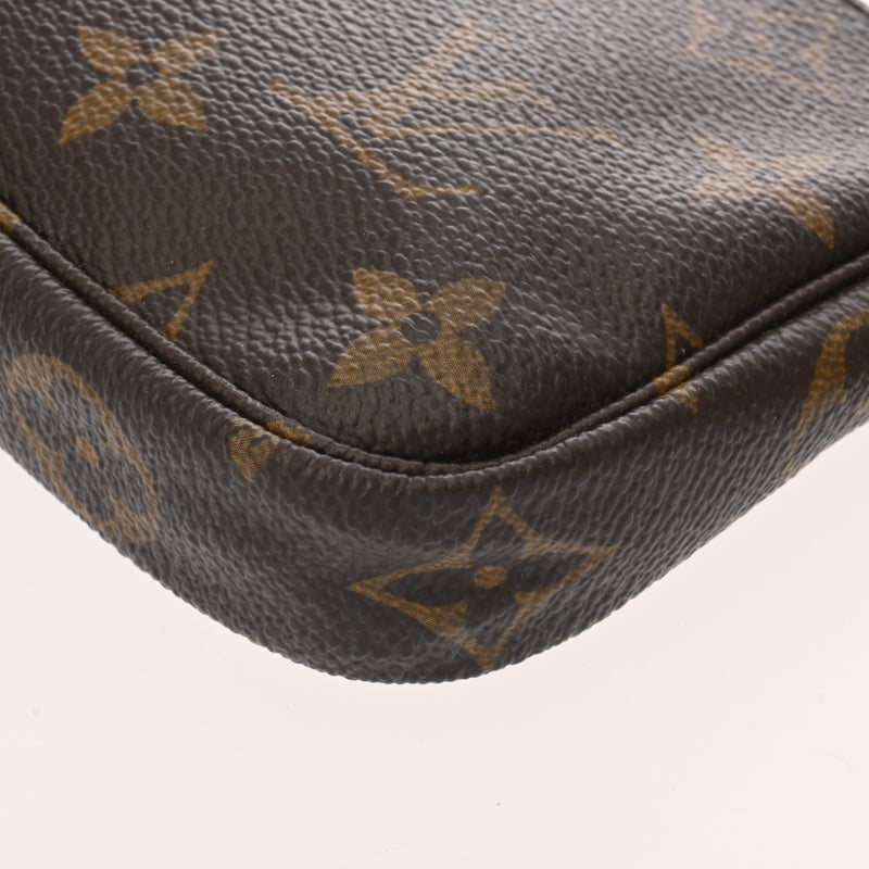 LOUIS VUITTON ルイヴィトン モノグラム ミニ ポシェット アクセソワール ブラウン M58009 レディース モノグラムキャンバス アクセサリーポーチ Bランク 中古 銀蔵