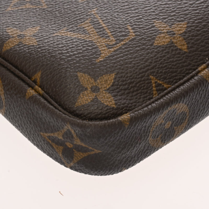 LOUIS VUITTON ルイヴィトン モノグラム ミニ ポシェット アクセソワール ブラウン M58009 レディース モノグラムキャンバス アクセサリーポーチ Bランク 中古 銀蔵