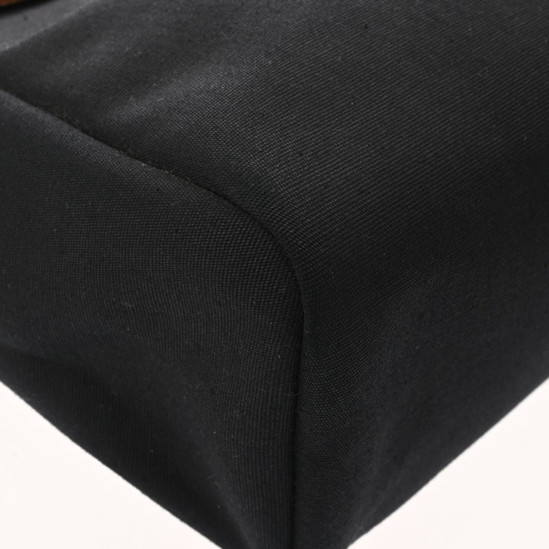 HERMES エルメス エールバッグ ジップ PM 2WAY ナチュラル/ブラック □G刻印(2003年頃) レディース トワルオフィシェ/ヴァッシュハンター ハンドバッグ Bランク 中古 銀蔵