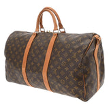 LOUIS VUITTON ルイヴィトン モノグラム キーポルバンドリエール 50 ブラウン M41416 レディース モノグラムキャンバス ボストンバッグ Bランク 中古 銀蔵
