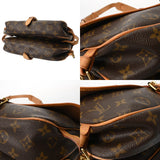LOUIS VUITTON ルイヴィトン モノグラム ソミュール 30 ブラウン M42256 レディース モノグラムキャンバス ショルダーバッグ Bランク 中古 銀蔵