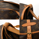 LOUIS VUITTON ルイヴィトン モノグラム ソミュール 30 ブラウン M42256 レディース モノグラムキャンバス ショルダーバッグ Bランク 中古 銀蔵