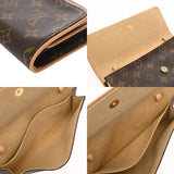 LOUIS VUITTON ルイヴィトン モノグラム ポシェットツイン GM ブラウン M51852 レディース モノグラムキャンバス ショルダーバッグ ABランク 中古 銀蔵