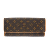 LOUIS VUITTON ルイヴィトン モノグラム ポシェットツイン GM ブラウン M51852 レディース モノグラムキャンバス ショルダーバッグ ABランク 中古 銀蔵