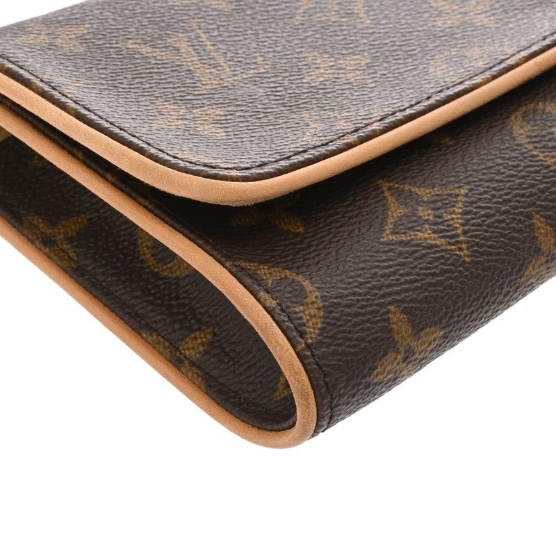 LOUIS VUITTON ルイヴィトン モノグラム ポシェットツイン GM ブラウン M51852 レディース モノグラムキャンバス ショルダーバッグ ABランク 中古 銀蔵