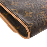 LOUIS VUITTON ルイヴィトン モノグラム ポシェットツイン GM ブラウン M51852 レディース モノグラムキャンバス ショルダーバッグ ABランク 中古 銀蔵