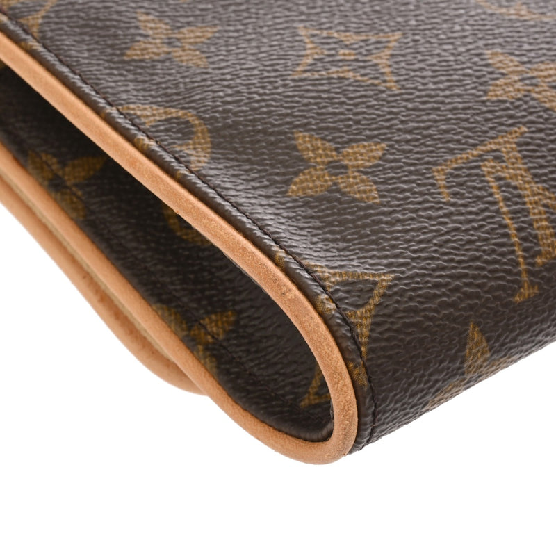 LOUIS VUITTON ルイヴィトン モノグラム ポシェットツイン GM ブラウン M51852 レディース モノグラムキャンバス ショルダーバッグ ABランク 中古 銀蔵