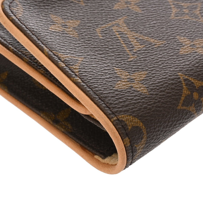 LOUIS VUITTON ルイヴィトン モノグラム ポシェットツイン GM ブラウン M51852 レディース モノグラムキャンバス ショルダーバッグ ABランク 中古 銀蔵