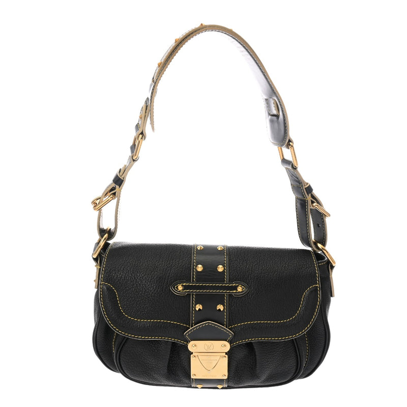 LOUIS VUITTON ルイヴィトン スハリ コンフィダン 黒 M91784 レディース レザー ショルダーバッグ Bランク 中古 銀蔵