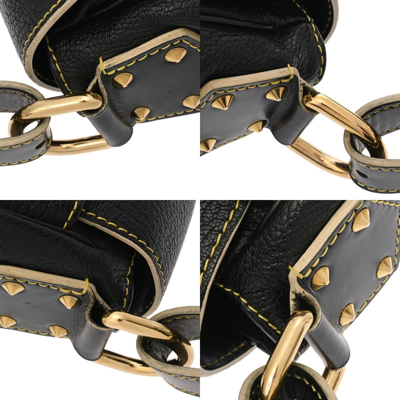 LOUIS VUITTON ルイヴィトン スハリ コンフィダン 黒 M91784 レディース レザー ショルダーバッグ Bランク 中古 銀蔵