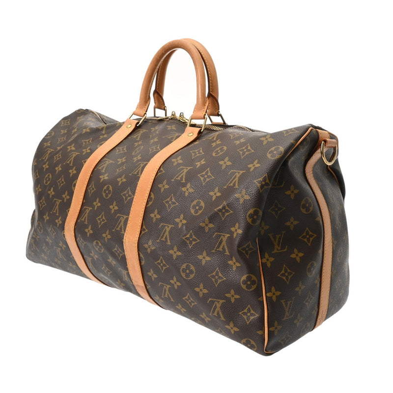 LOUIS VUITTON ルイヴィトン モノグラム キーポルバンドリエール 50 ブラウン M41416 レディース モノグラムキャンバス ボストンバッグ Bランク 中古 銀蔵