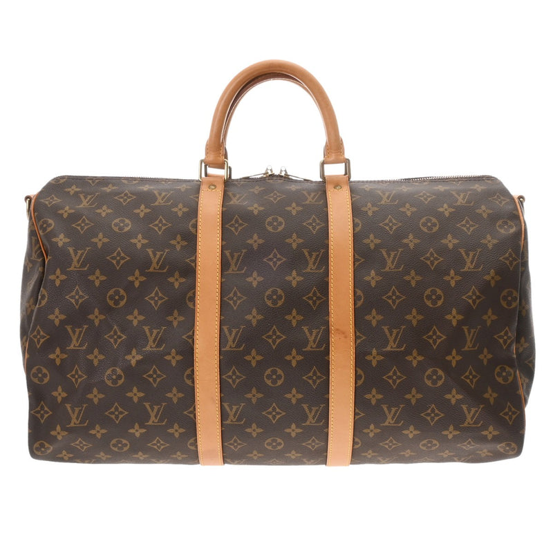 LOUIS VUITTON ルイヴィトン モノグラム キーポルバンドリエール 50 ブラウン M41416 レディース モノグラムキャンバス ボストンバッグ Bランク 中古 銀蔵