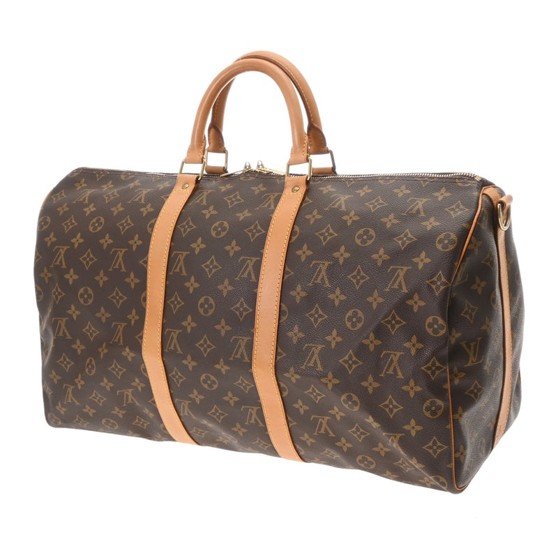 LOUIS VUITTON ルイヴィトン モノグラム キーポルバンドリエール 50 ブラウン M41416 レディース モノグラムキャンバス ボストンバッグ Bランク 中古 銀蔵