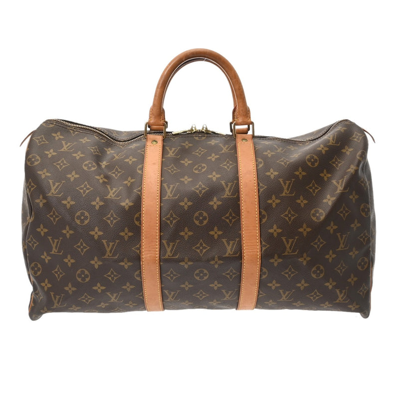 LOUIS VUITTON ルイヴィトン モノグラム キーポル 45 ブラウン M41428 ユニセックス モノグラムキャンバス ボストンバッグ Bランク 中古 銀蔵