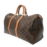 LOUIS VUITTON ルイヴィトン モノグラム キーポル 45 ブラウン M41428 ユニセックス モノグラムキャンバス ボストンバッグ Bランク 中古 銀蔵