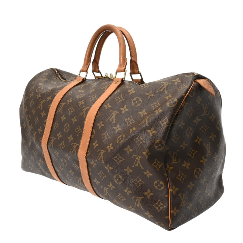 LOUIS VUITTON ルイヴィトン モノグラム キーポル 45 ブラウン M41428 ユニセックス モノグラムキャンバス ボストンバッグ Bランク 中古 銀蔵