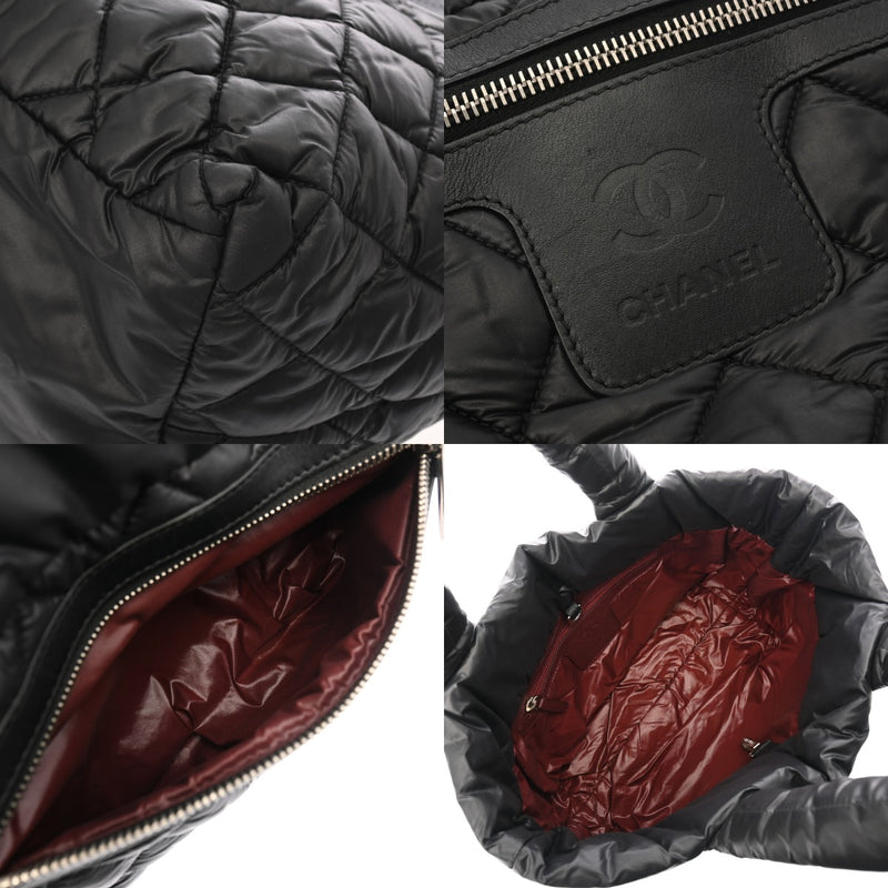 CHANEL シャネル コココクーン トート PM ブラック A48610 レディース ナイロン トートバッグ ABランク 中古 銀蔵